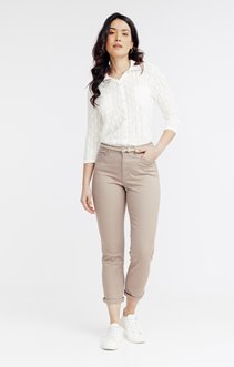 Pantalon chino coupe slim et ceinture