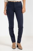 Pantalon slim en coton viscose