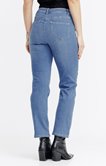 Pantalon 7/8 denim stone coupe droite
