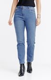 Pantalon 7/8 denim stone coupe droite