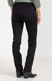 Pantalon droit en satin de coton