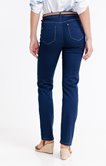 Pantalon denim long coupe droite