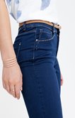 Pantalon denim long coupe droite