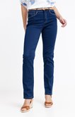 Pantalon denim long coupe droite