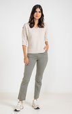 Pantalon 7/8 droit en coton