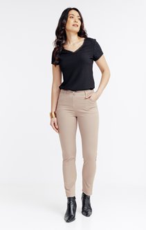 Pantalon 7/8 droit en coton