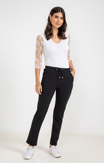 Pantalon coupe jog en maille