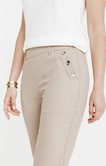 Pantalon 7/8 fluide coupe droite