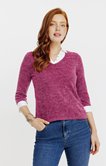 Pull 2-en-1 col chemise avec clous