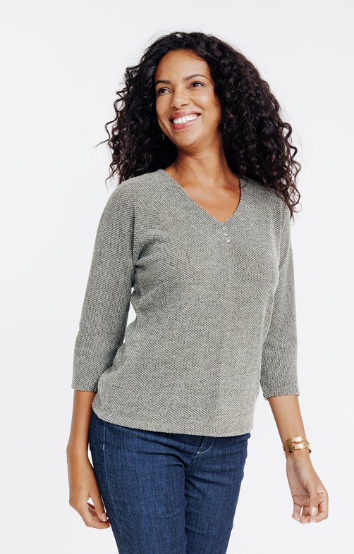 Pull en matière fantaisie