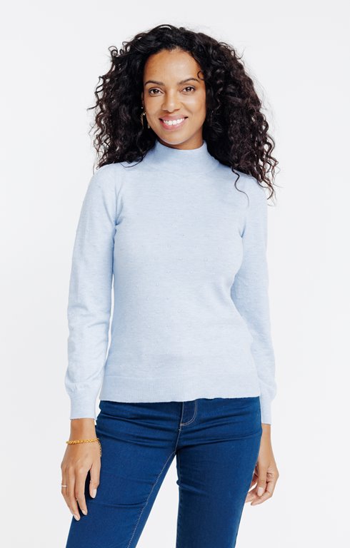 Pull en tricotage fantaisie