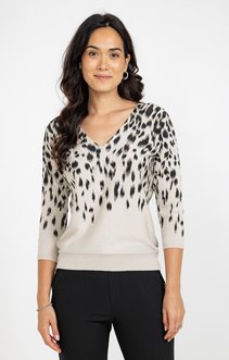 Pull imprimé léopard