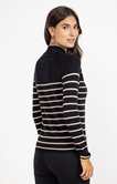 Pull à rayures all over