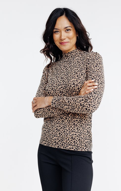 Pull imprimé léopard