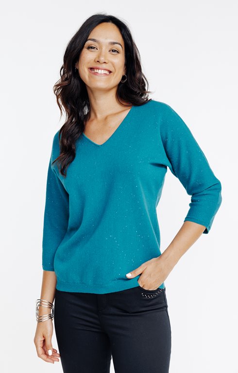 Pull à sequins all over