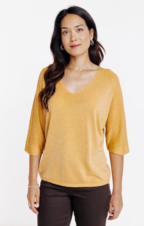 Pull maille brillante