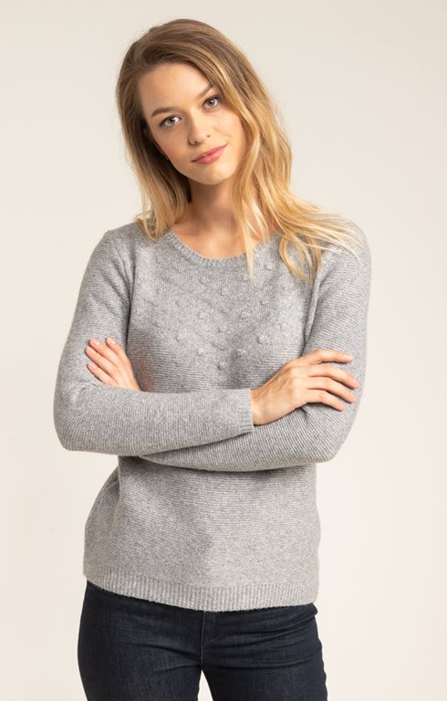 PULL MANCHES LONGUES COL ROND 