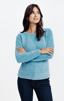 Pull links links maille chenille