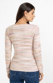 Pull en maille fantaisie multicolore