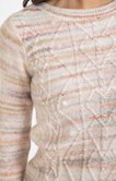 Pull en maille fantaisie multicolore