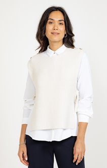 Pull ouvert sur les côtés