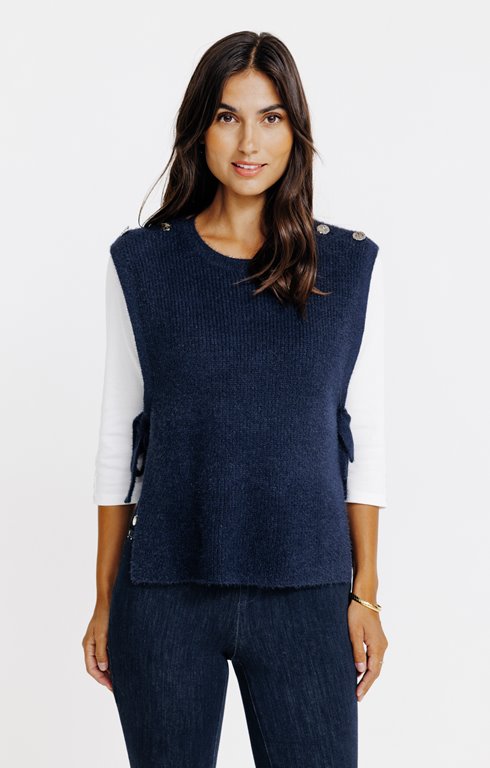 Pull ouvert sur les côtés