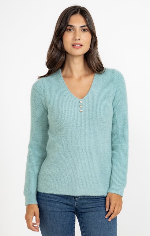 Pull en maille fantaisie brillante