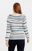 Pull rayé multicolore