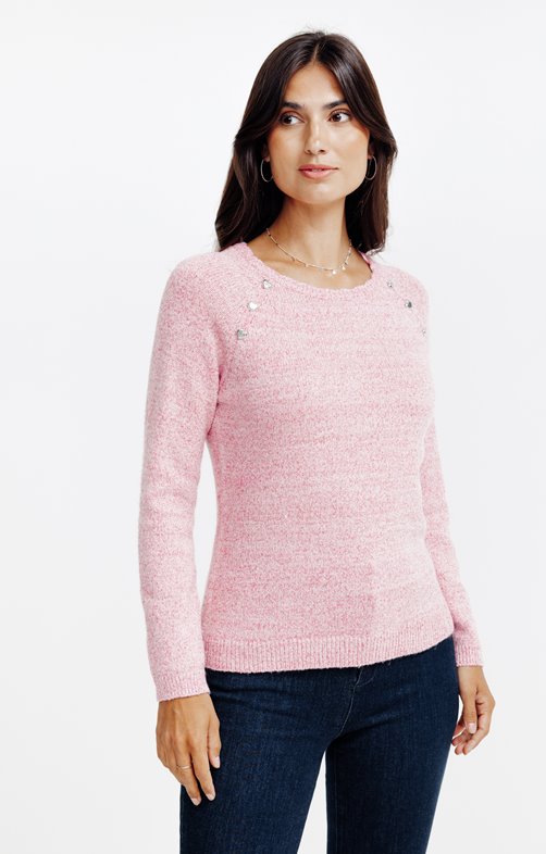 Pull en maille brillante