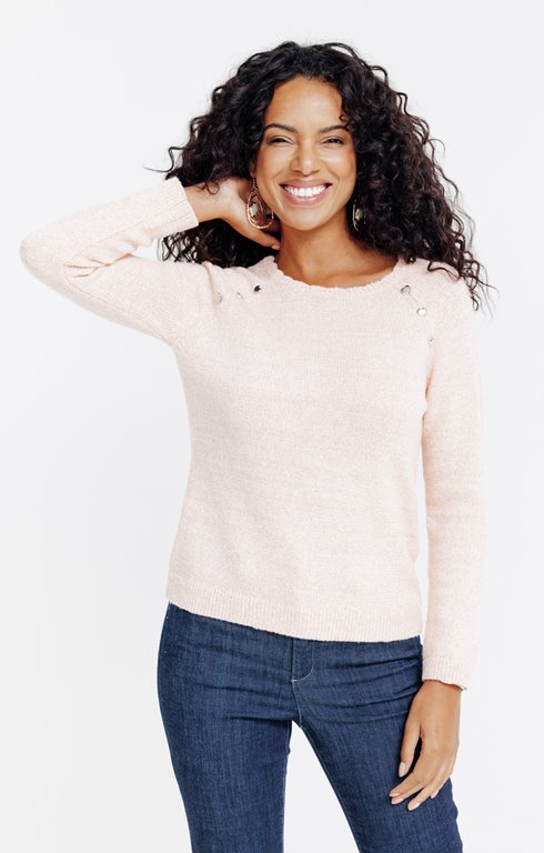 Pull en maille brillante