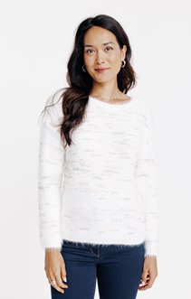 Pull à rayures intarsia