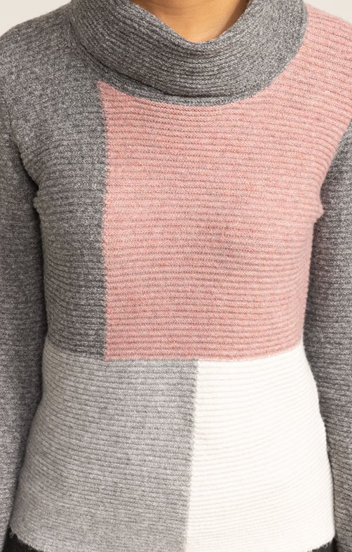 Pull Col Boule Color Block 20 00 Armand Thiery
