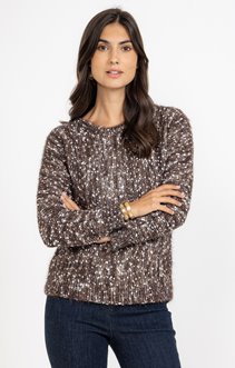 Pull en maille fluffy pop corn