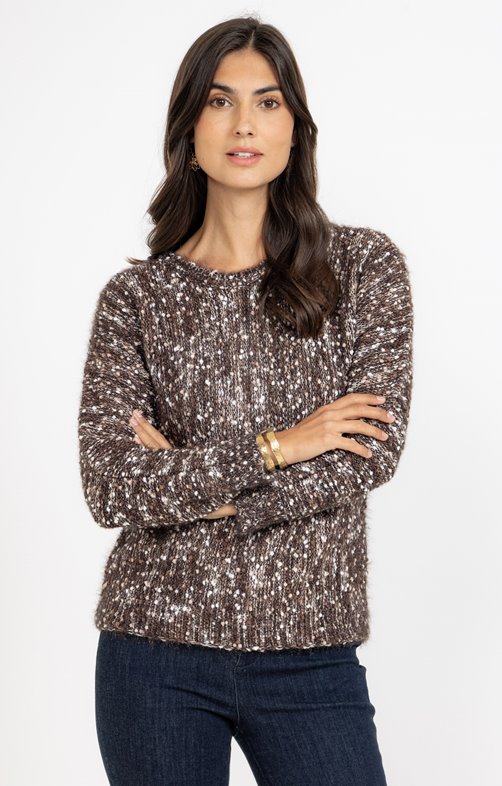 Pull en maille fluffy pop corn