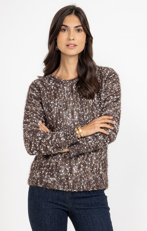 Pull en maille fluffy pop corn