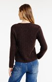 Pull avec fausse fermeture boutonnée