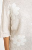 Pull en jacquard motif fleurs
