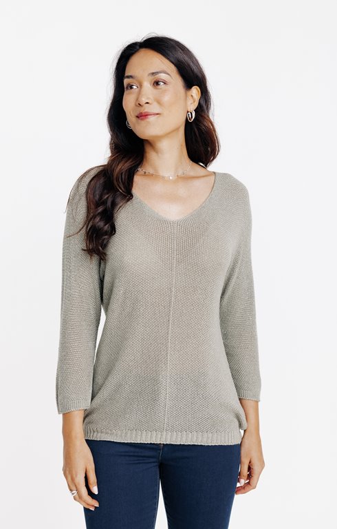 Pull maille brillante