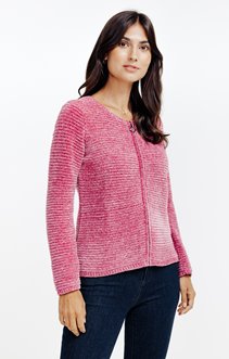 Cardigan maille fantaisie
