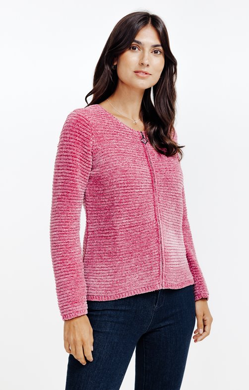 Cardigan maille fantaisie