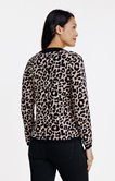Cardigan à motif léopard
