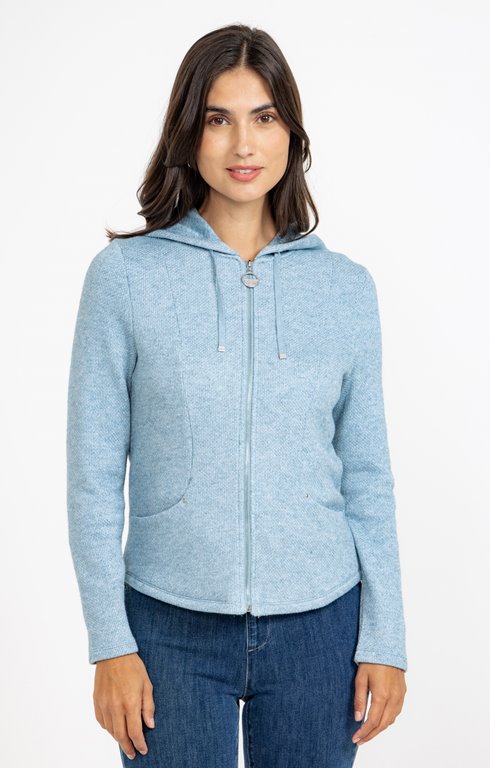 Cardigan maille brillante