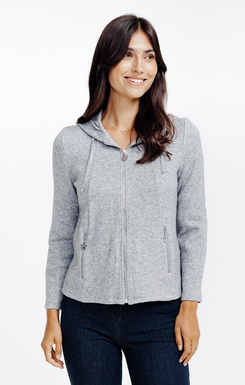 Cardigan zippé