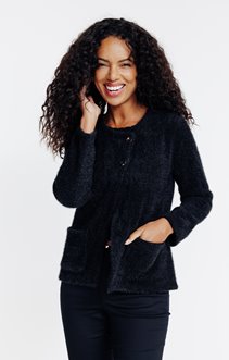 Cardigan fermeture asymétrique