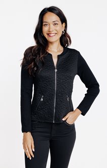 Cardigan matelassage fantaisie