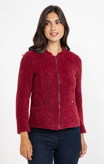 Cardigan matière fantaisie