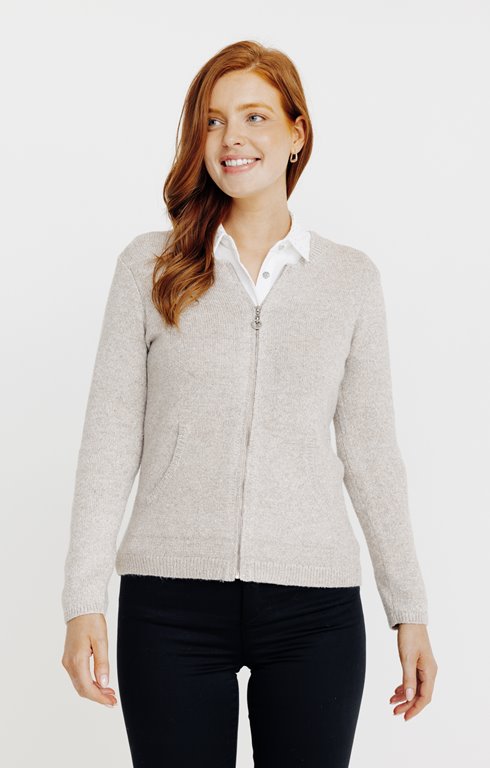 Cardigan maille brillante