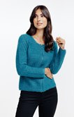 Cardigan maille fluffy multicolore