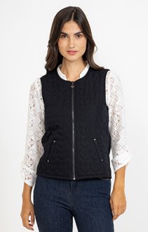 Cardigan matelassage fantaisie