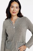 Cardigan maille brillante